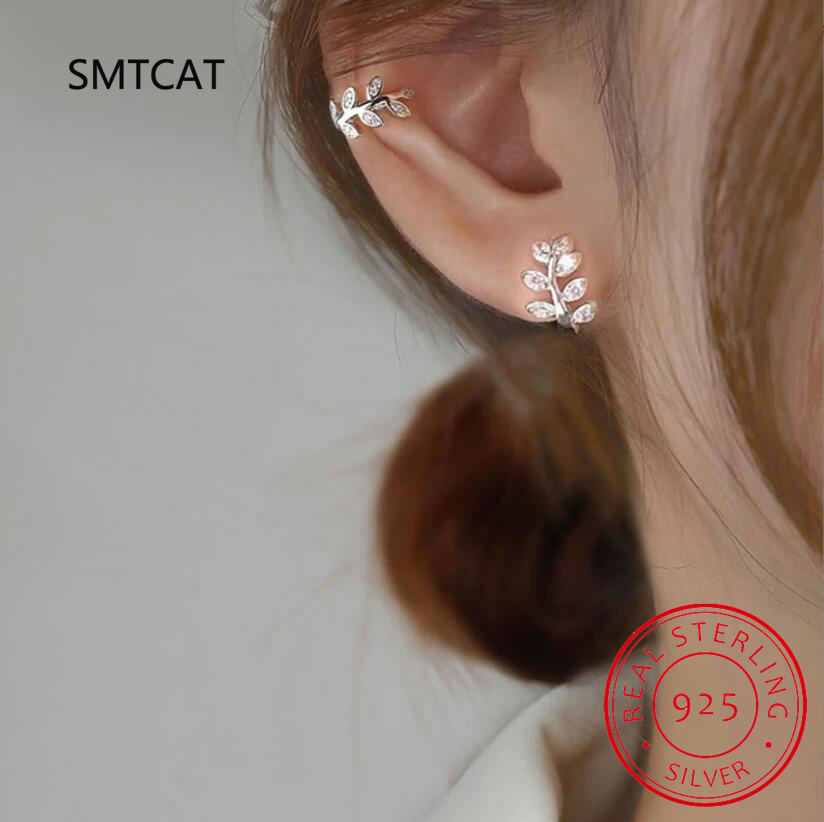 Ear Cuff No Piercing - 925 Prata Esterlina Punho Da Orelha