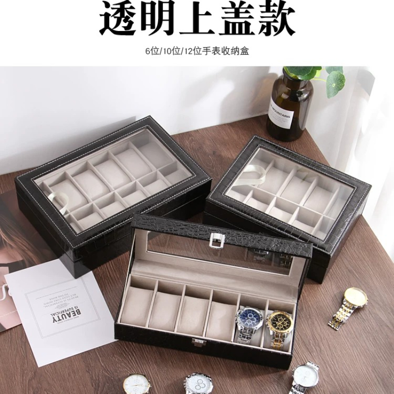 Jewelry Organizer Watches - Caixa de Armazenamento de Relógios em