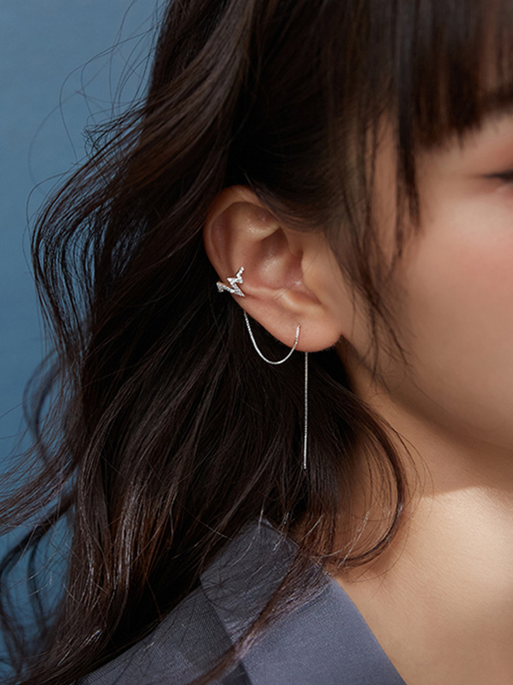 Brinco de prata 925 com corren - Ear Cuff No Piercing avaliação e preço