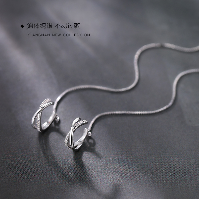 Brinco de prata 925 com corren - Ear Cuff No Piercing avaliação e preço