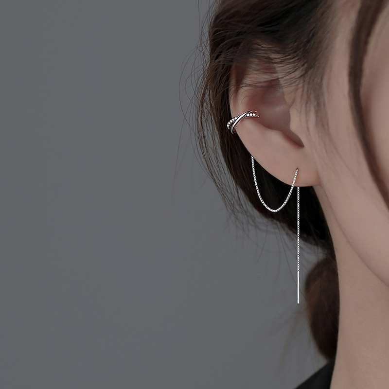 Brinco de prata 925 com corren - Ear Cuff No Piercing avaliação e preço