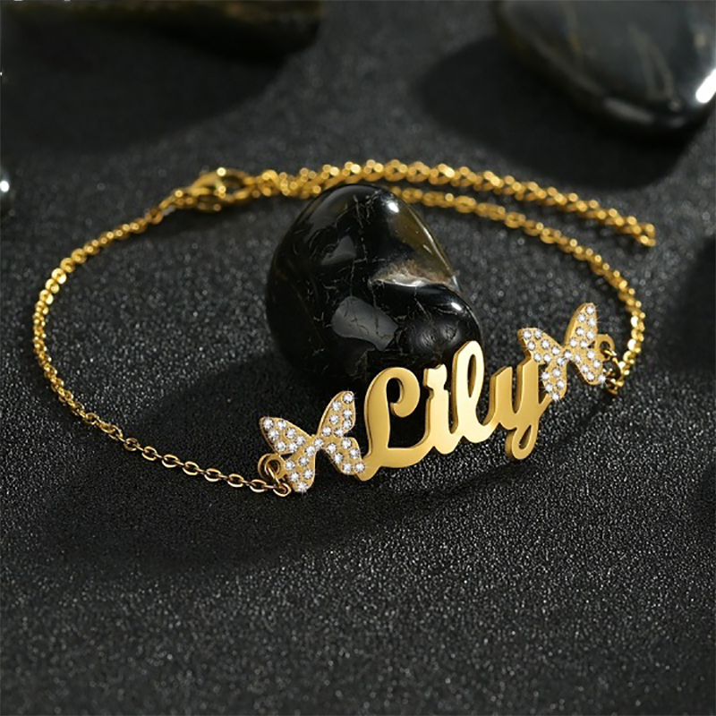 Atoztide conjunto de joias per - Engraved Name Necklace avaliação e preço