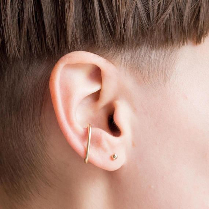 925 prata falso clipe brincos  - Ear Cuff No Piercing avaliação e preço