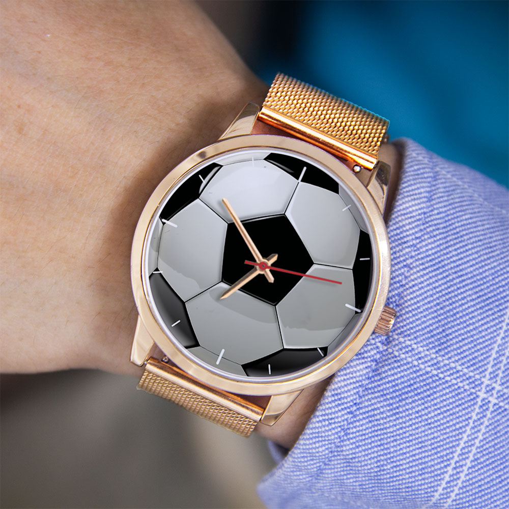 Futebol design fãs prata homem - Jewelry Watches Women avaliação e preço