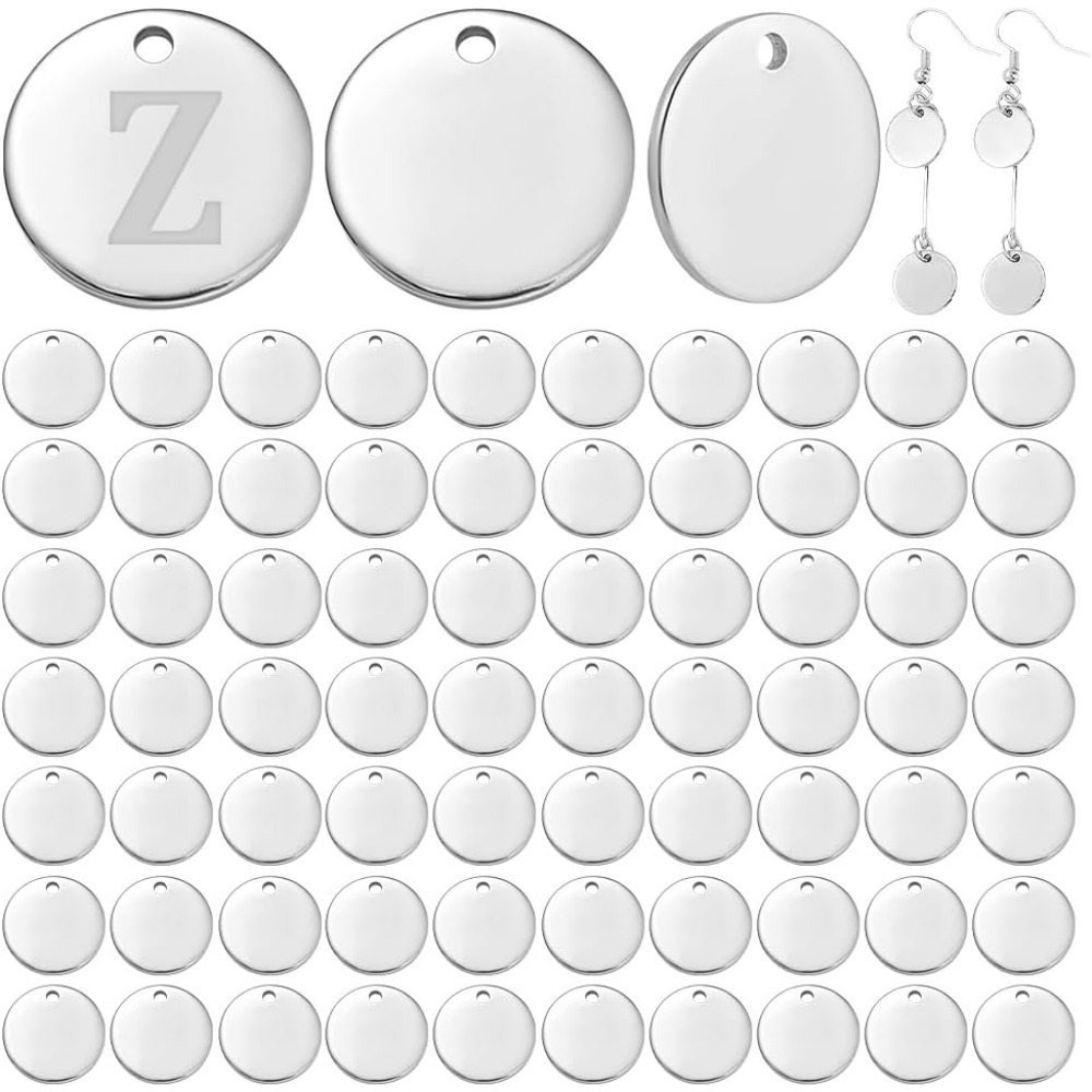 100 pçs 12mm 304 aço inoxidáve - Engraved Name Necklace avaliação e preço