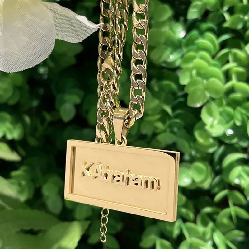Nome personalizado hip hop col - Engraved Name Necklace avaliação e preço