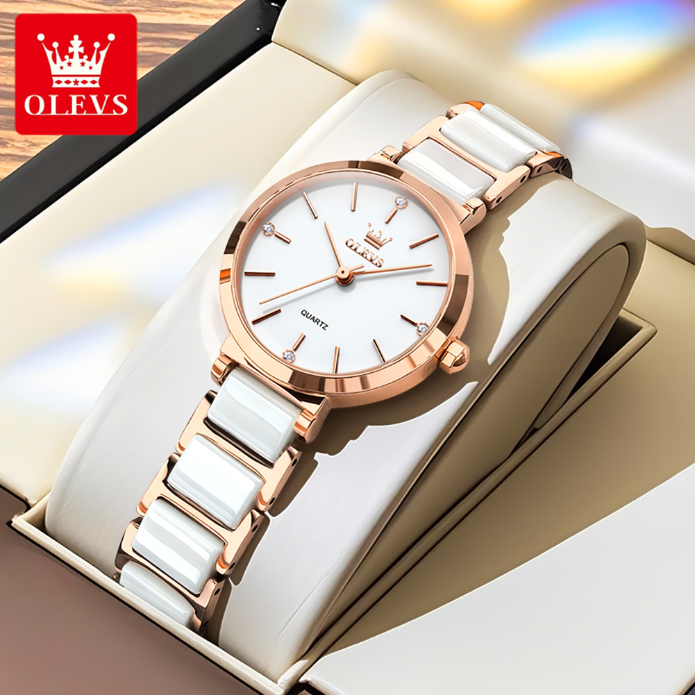 Olevs relógio feminino 5877 lu - Jewelry With Watches avaliação e preço