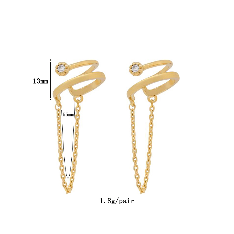 Keyouunuo ouro preenchido cor  - Ear Cuff No Piercing avaliação e preço