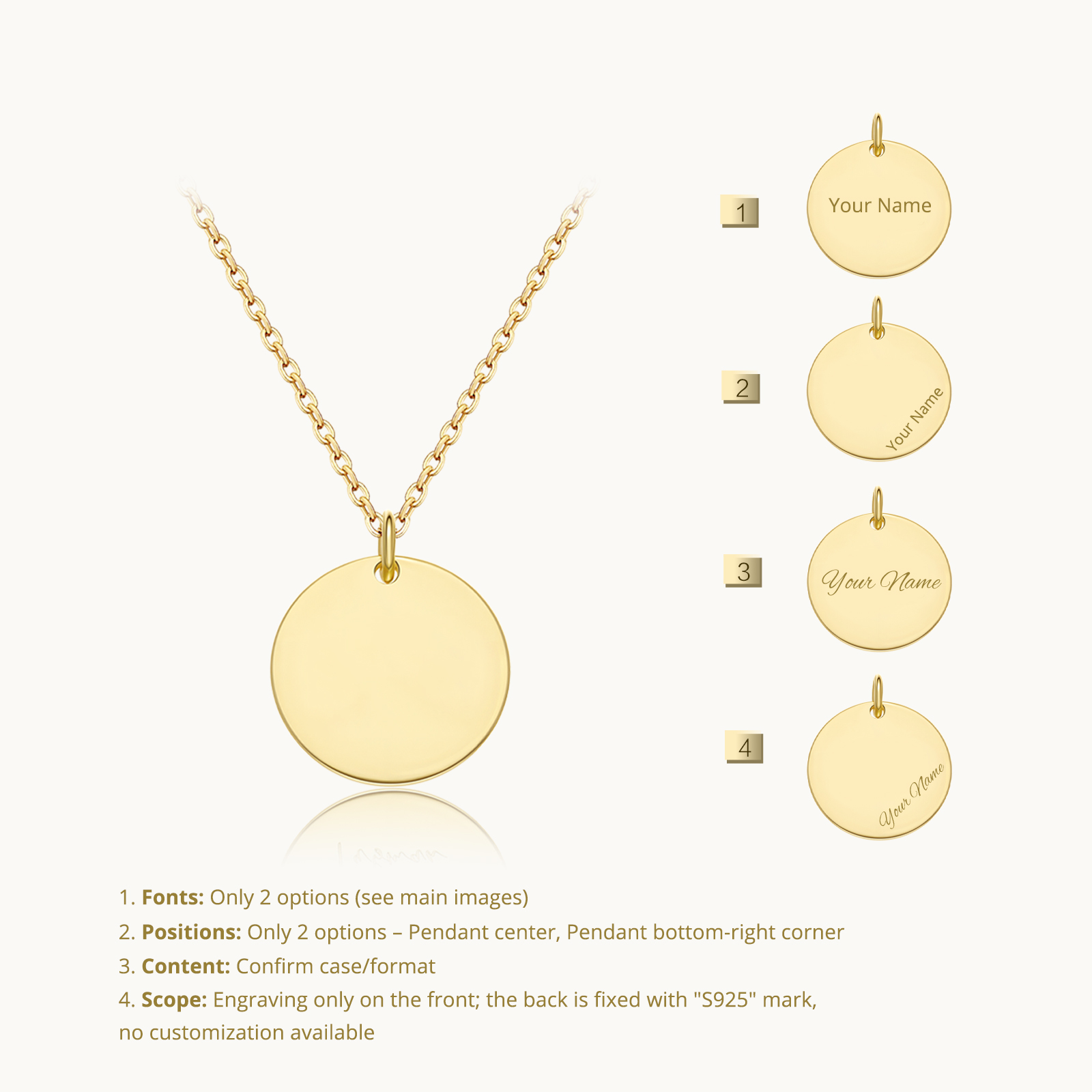 Andywen 925 prata esterlina no - Engraved Name Necklace avaliação e preço
