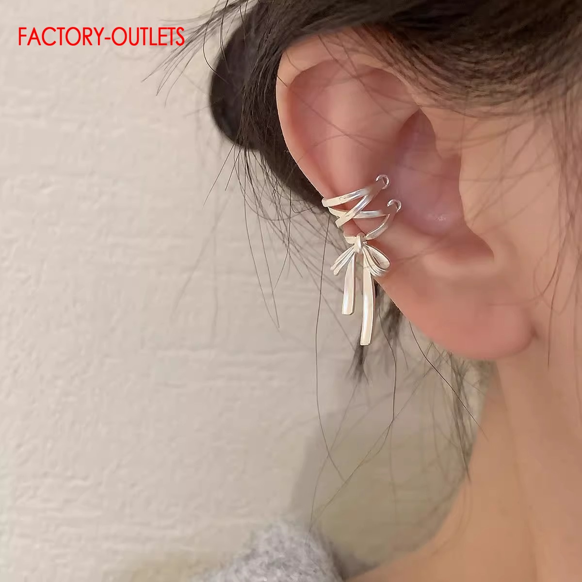 Genuíno 925 prata esterlina or - Ear Cuff No Piercing avaliação e preço