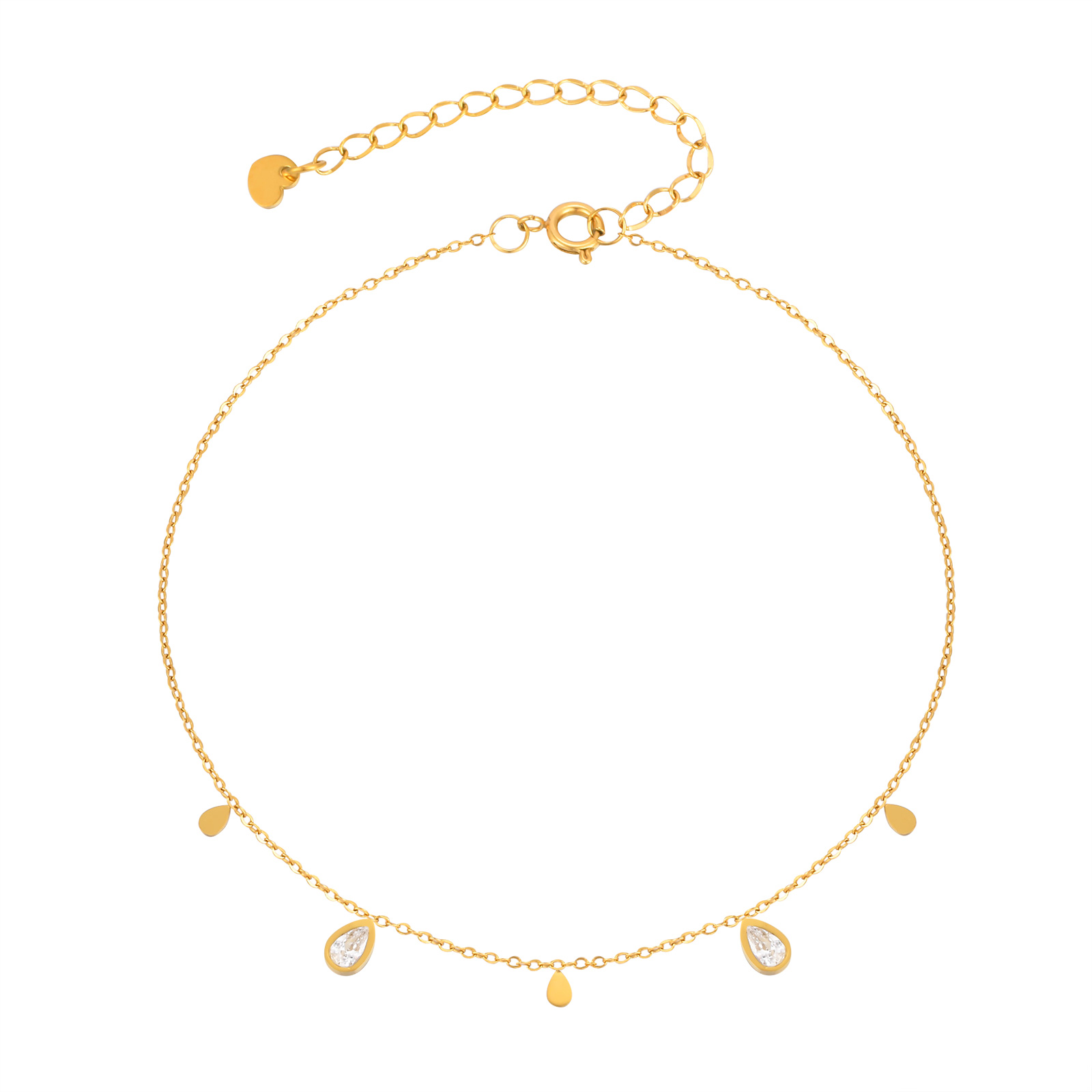 Tornozeleira delicada de zircô - Jc Jewelry & Watches avaliação e preço