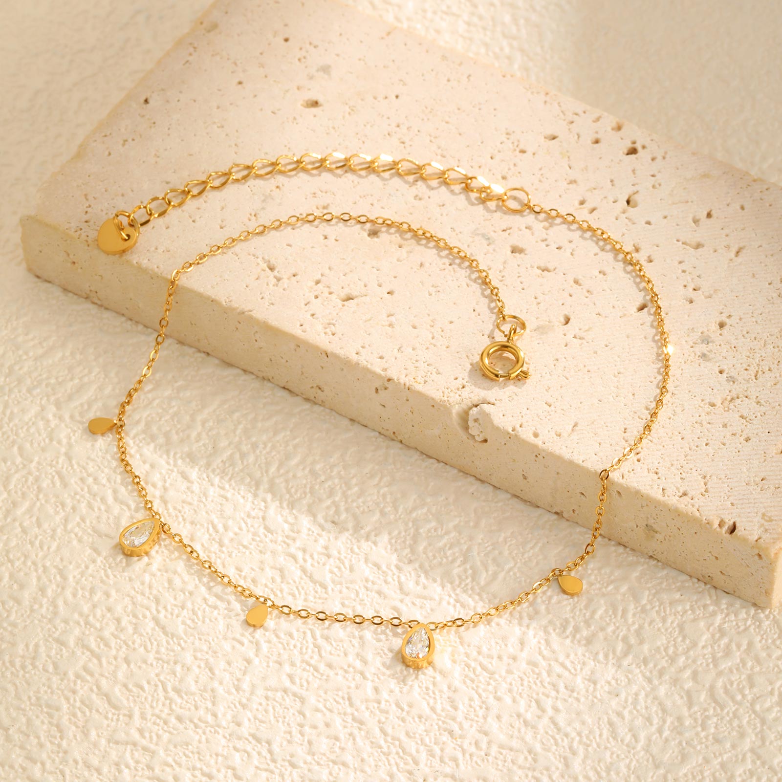 Tornozeleira delicada de zircô - Jc Jewelry & Watches avaliação e preço