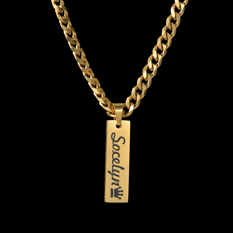Goxijite personalizado gravado - Engraved Name Necklace avaliação e preço