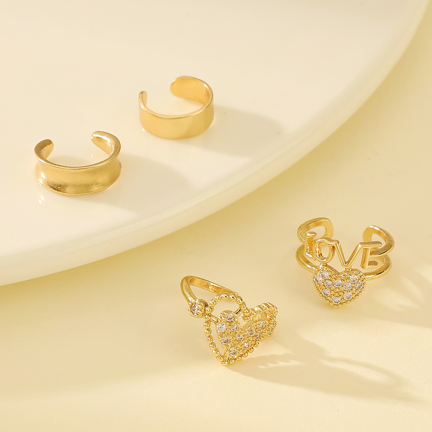 Moda coreana zircão clipe de o - Ear Cuff No Piercing avaliação e preço