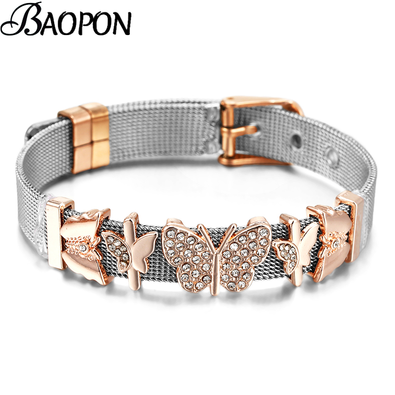 Pulseiras de malha de aço inox - Best Jewelry Watches Women avaliação e preço