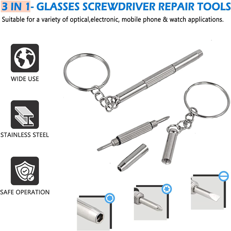 Mini chaves de fenda de óculos - Watch Repair Tool Kit avaliação e preço
