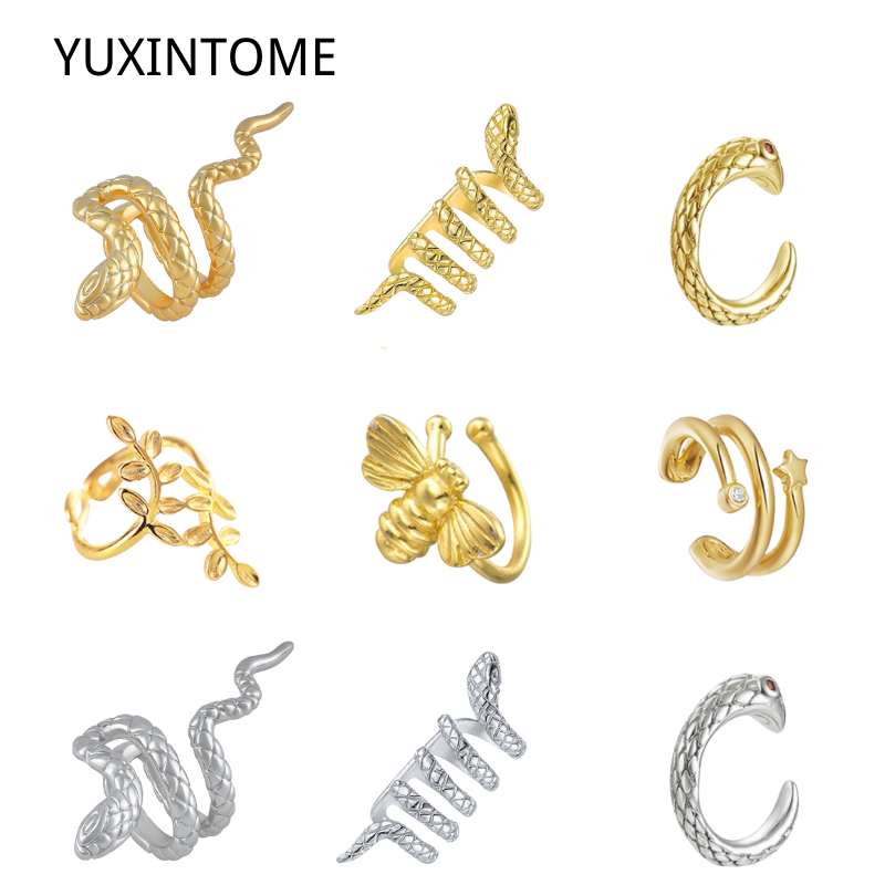1 peça banhado a ouro 24k vint - Ear Cuff No Piercing avaliação e preço