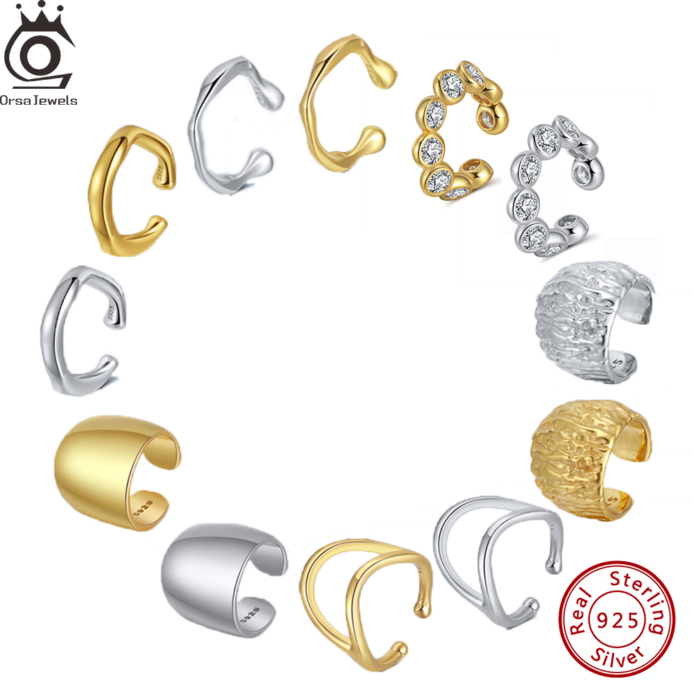 Orsa jóias soild 925 prata est - Ear Cuff No Piercing avaliação e preço