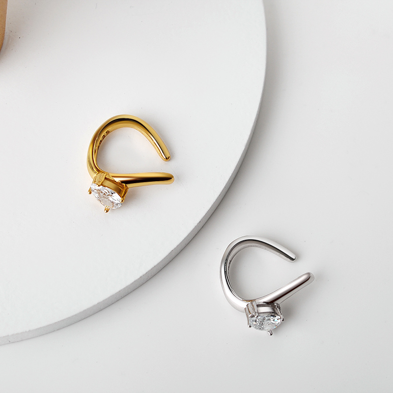 Orsa jóias soild 925 prata est - Ear Cuff No Piercing avaliação e preço